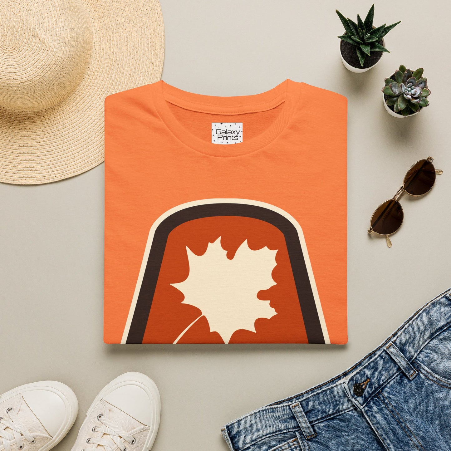 Sugar Mountain Ski Maple Leaf T-Shirt - Retro Throw Back to the 80's