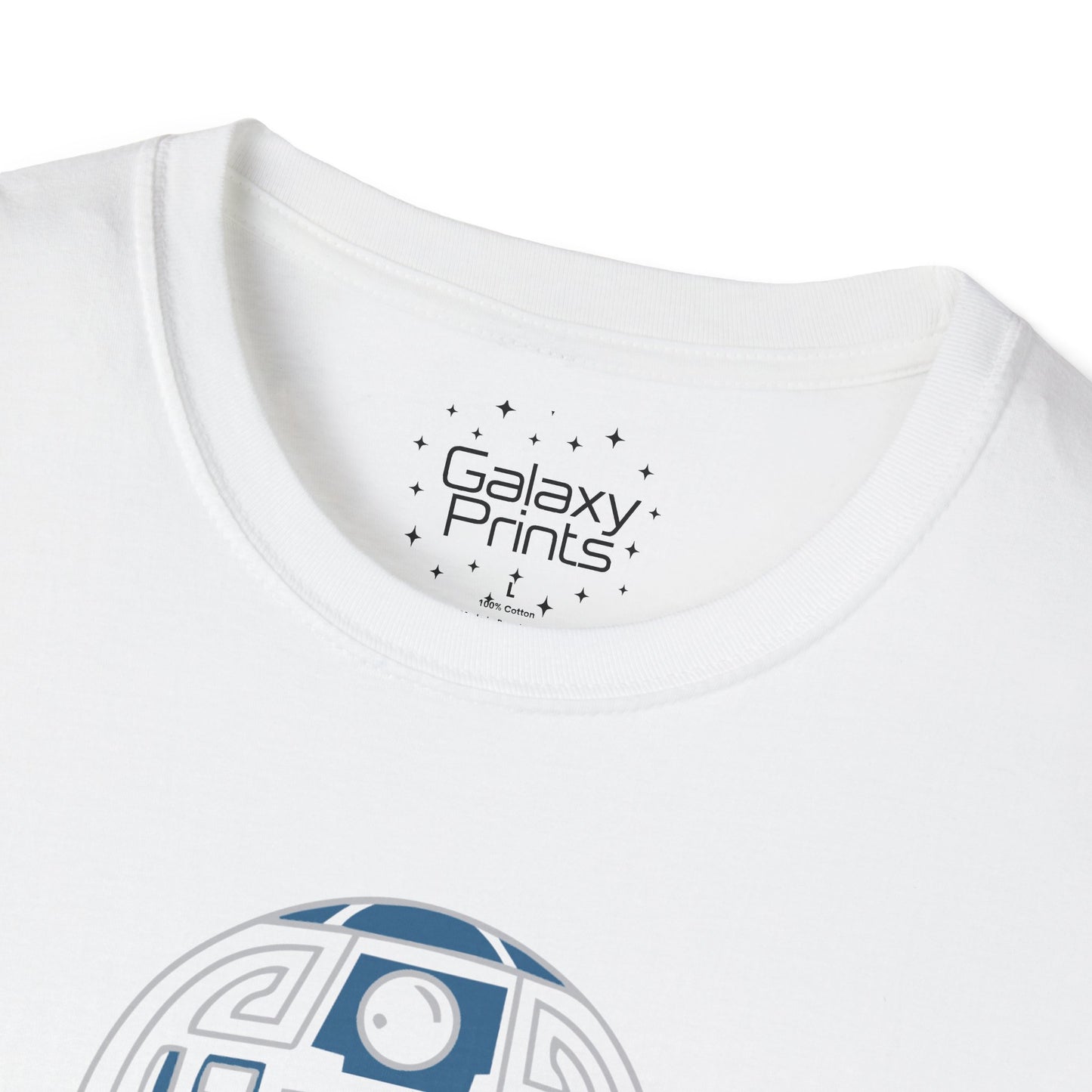Star Wars Inspired Unisex T-Shirt - R2 D2 Digital Outline Framework Graphic Tee