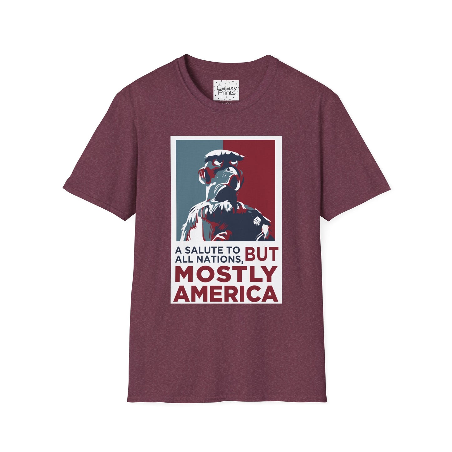 DISNEY inspired Unisex T-Shirt - SAM EAGLE 'Salute To All Nations But Mostly America'