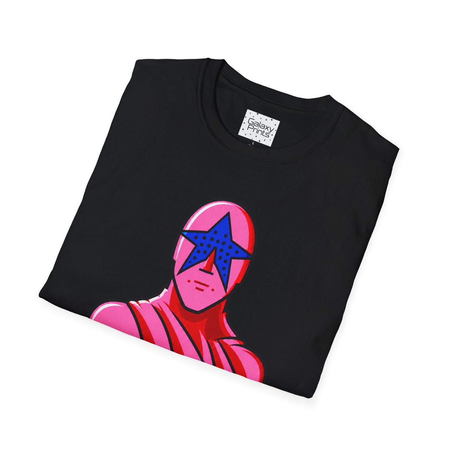 STAR MAN Nin Wrestling video game "NOW" and "THEN" T-Shirt — Retro Pop Hero Graphic Tee - Nin Wrestler STAR MAN video game - Current Culture
