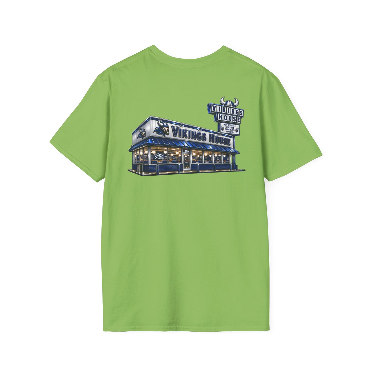 Vikings House - Getting Served — Hoggard School Spirit Tee - Scattered Smothered Covered