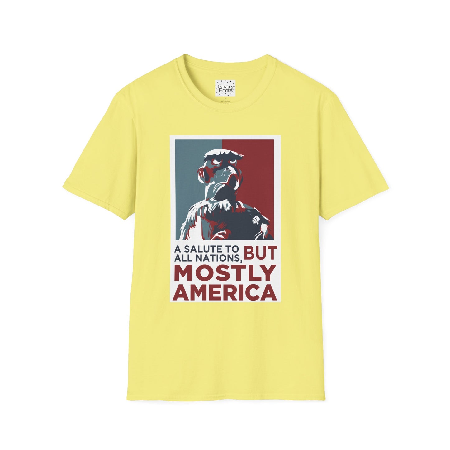 DISNEY inspired Unisex T-Shirt - SAM EAGLE 'Salute To All Nations But Mostly America'