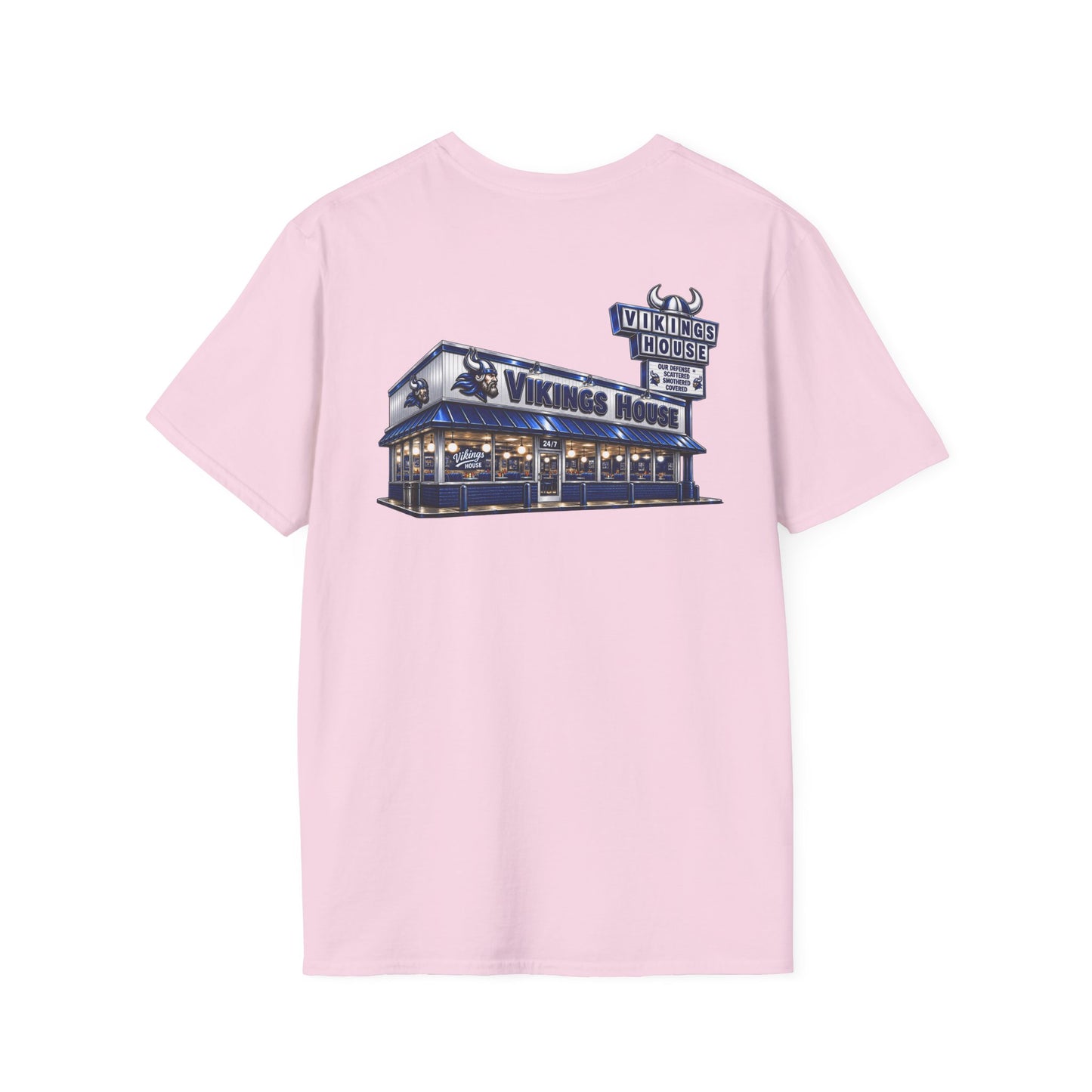 Vikings House - Getting Served — Hoggard School Spirit Tee - Scattered Smothered Covered