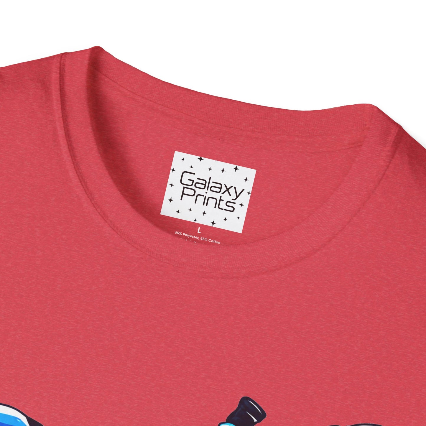 Skydiver Graphic T-Shirt — Blue Freefall Parachute Design