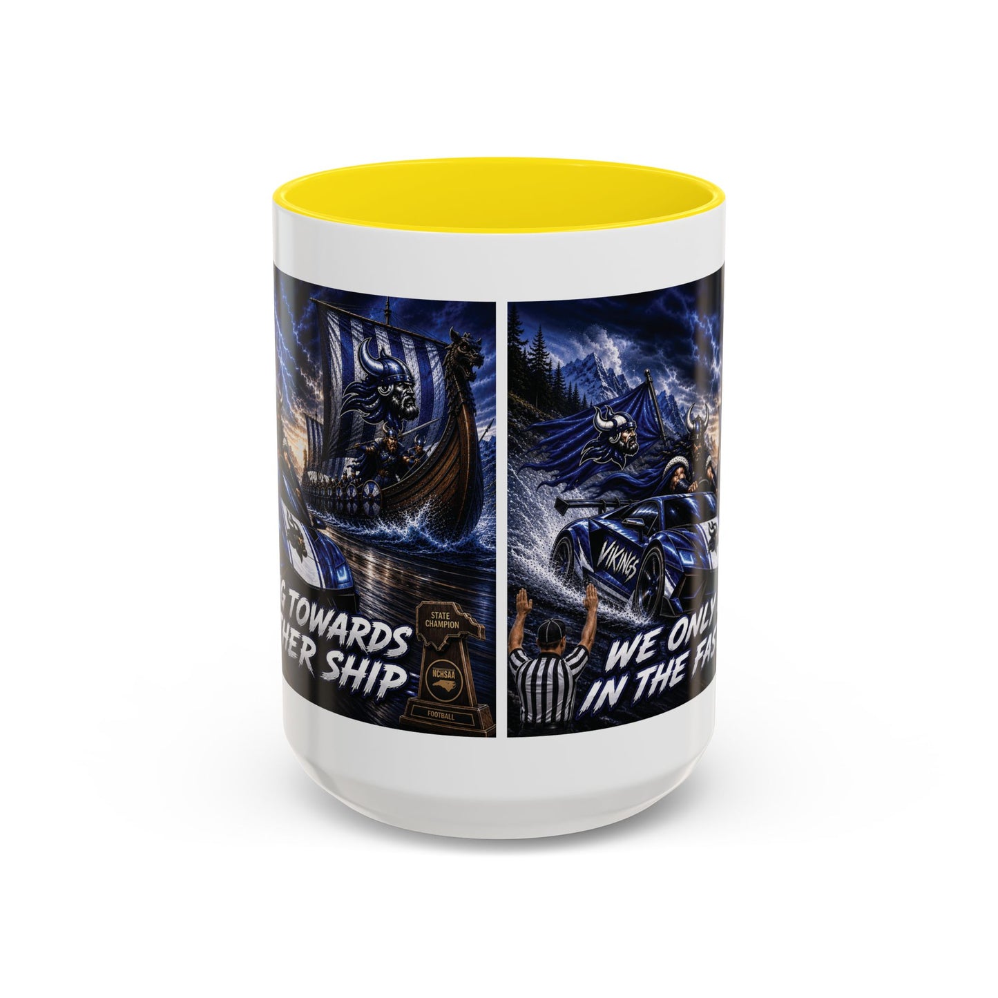 Hoggard Vikings Stylish Accent Coffee Mug  "Race to another Ship" and "Dive in the fast lane"- Perfect for Daily Brew & Gifts