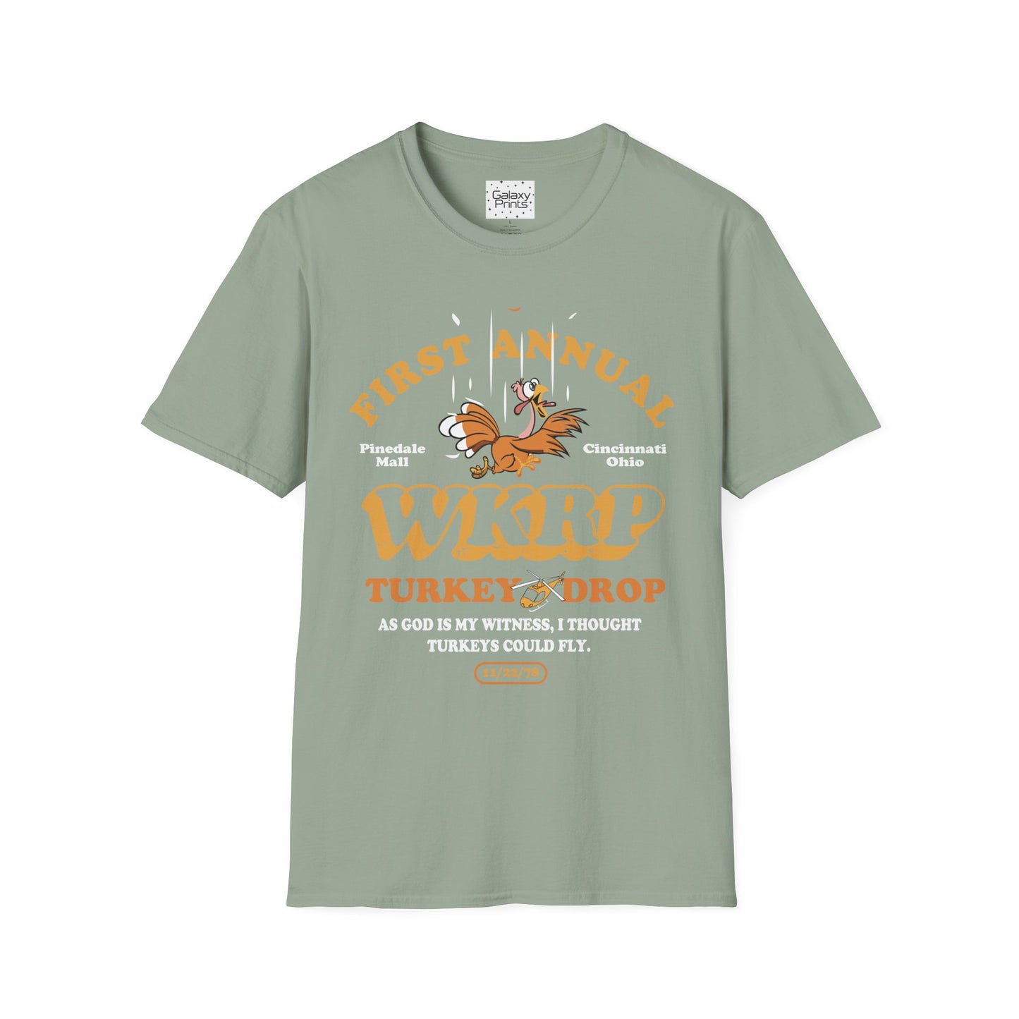 Unisex T-Shirt - POP Culture - 'From the HIT TV Show WKRP in Cincinnati - 1st Annual Turkey Drop'