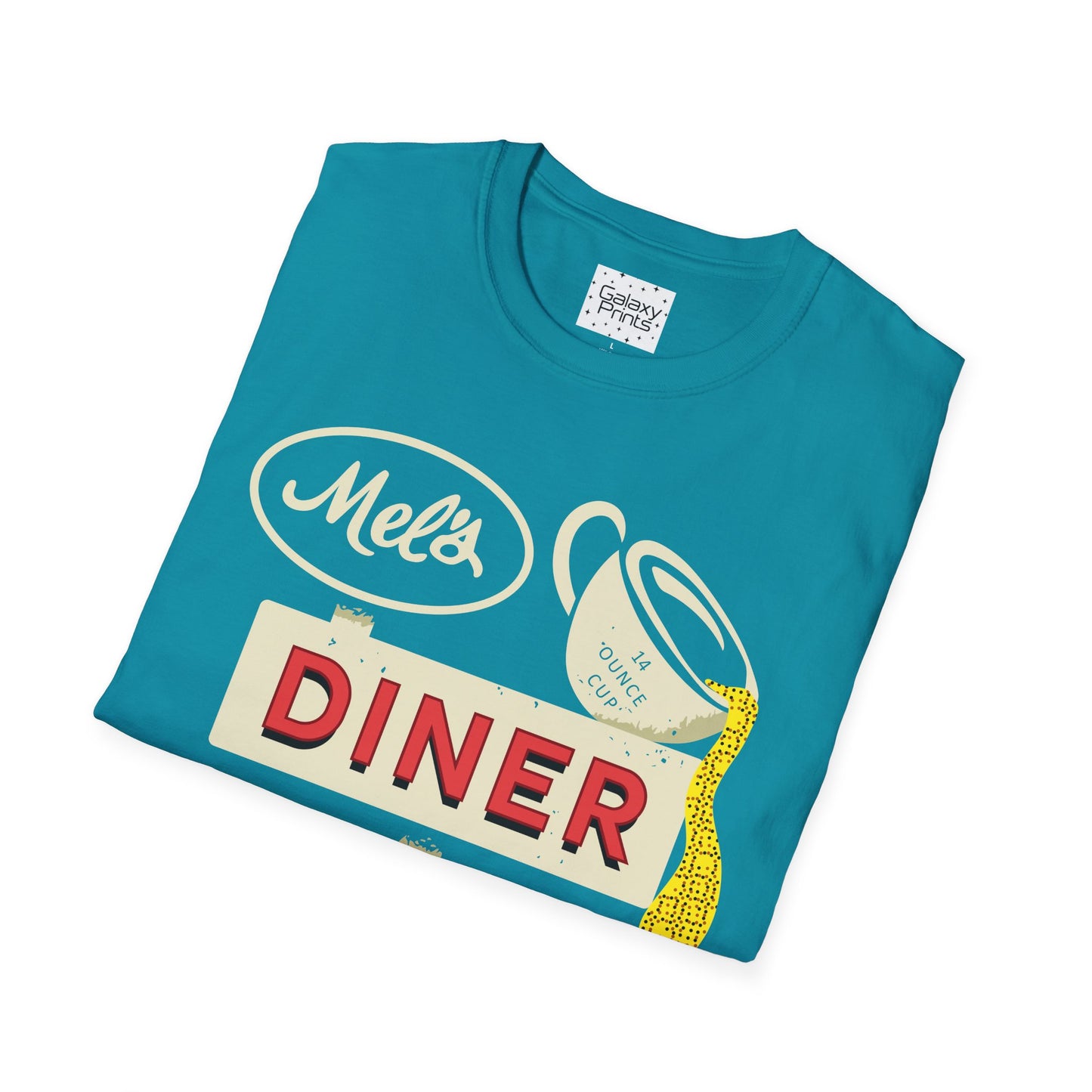 Unisex T-Shirt - POP Culture - 'Mel's Diner Phoenix, AX from the Sitcom Alice - Kiss my grits Mel'