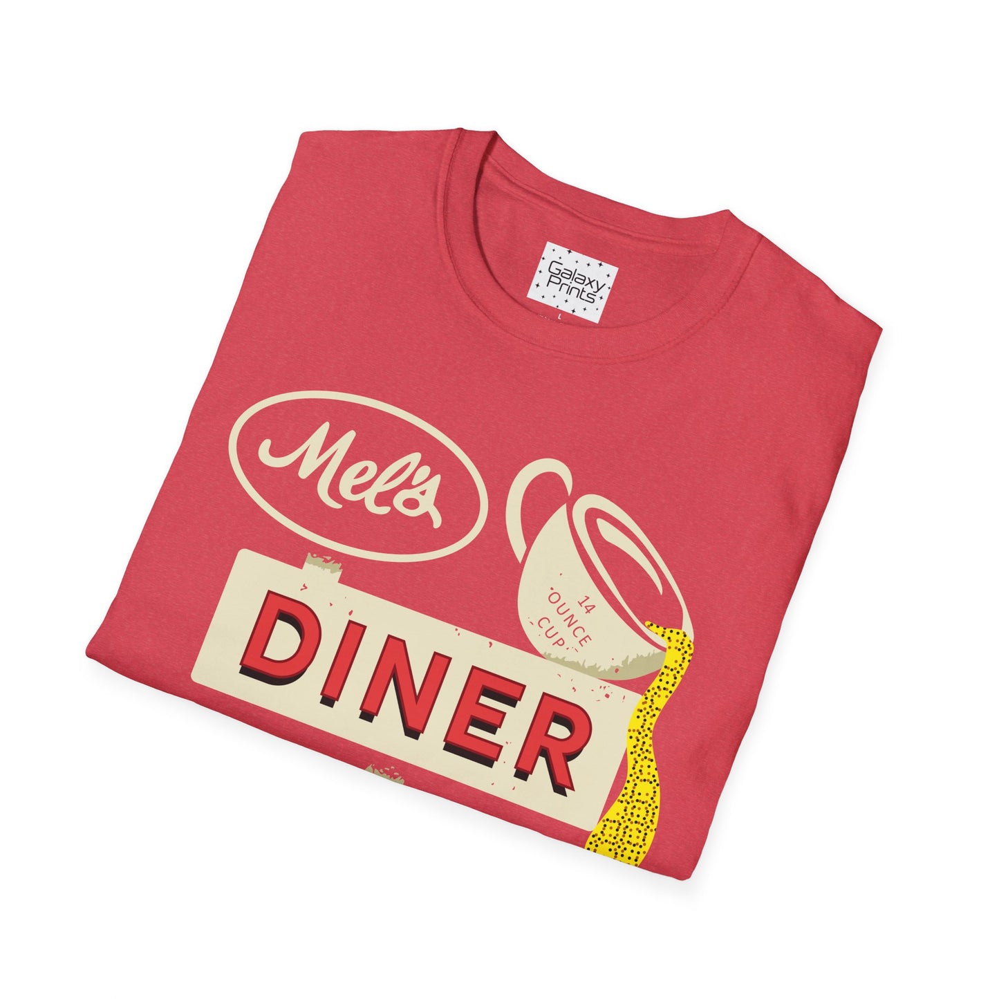 Unisex T-Shirt - POP Culture - 'Mel's Diner Phoenix, AX from the Sitcom Alice - Kiss my grits Mel'
