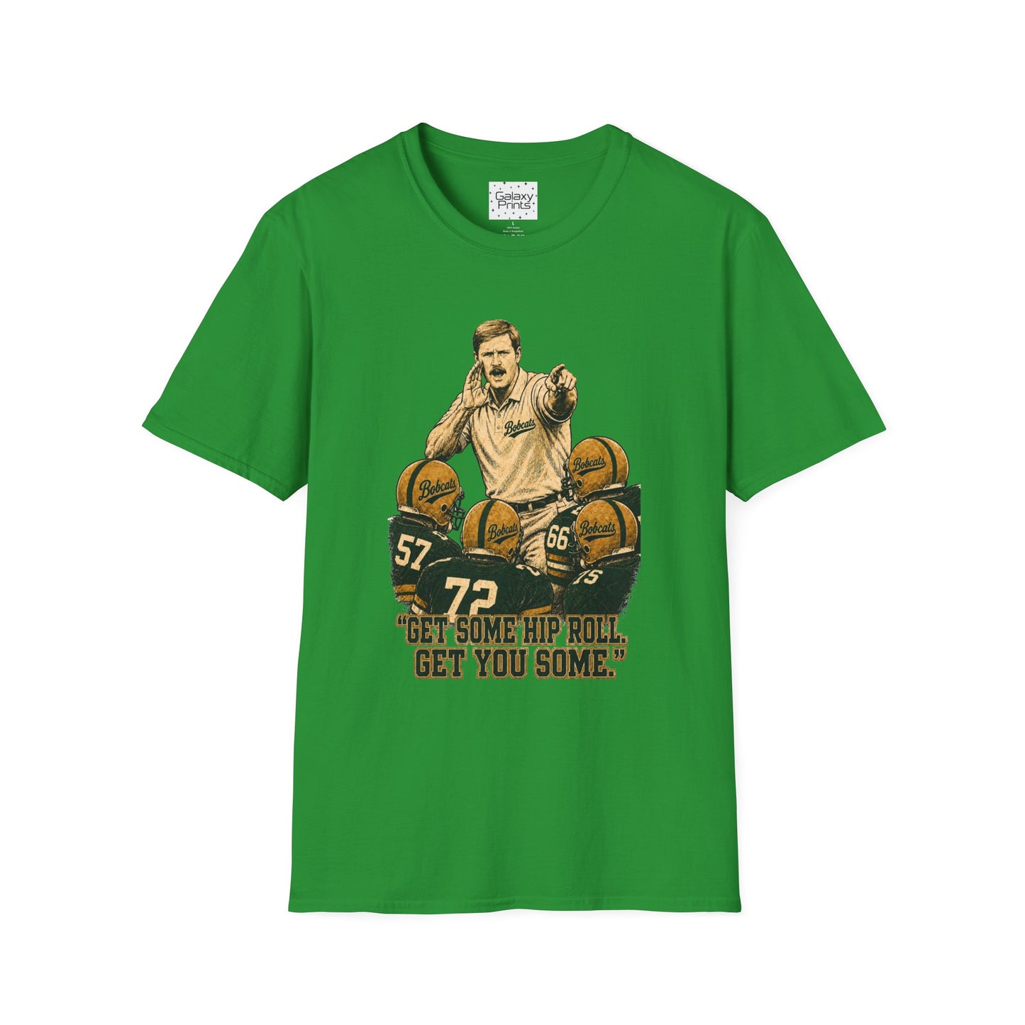 Lees-McRae College Bobcats Vintage Football T-Shirt — Coach Bryan 2  "Get some hip roll, get you some" - Forever Undefeated