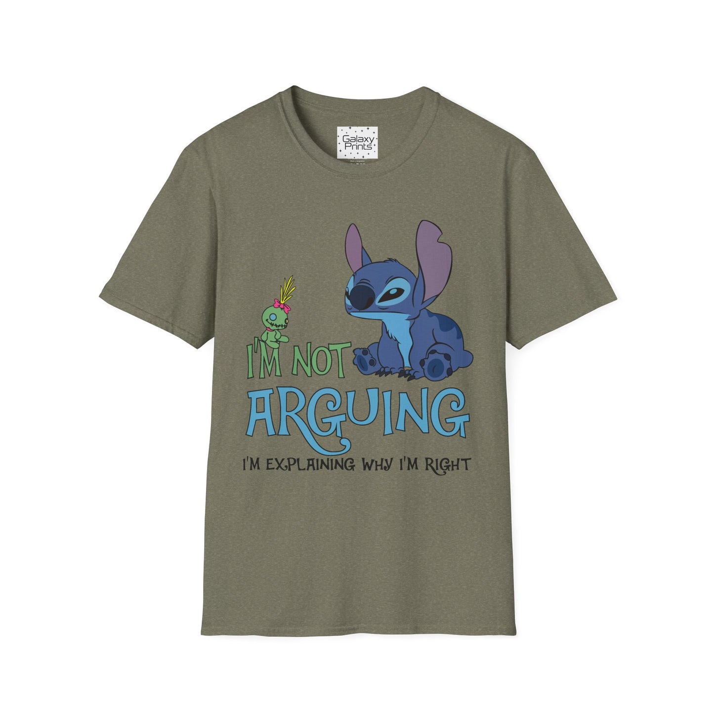 Unisex T-Shirt - Disney Inspired - 'Stich Not Arguing'