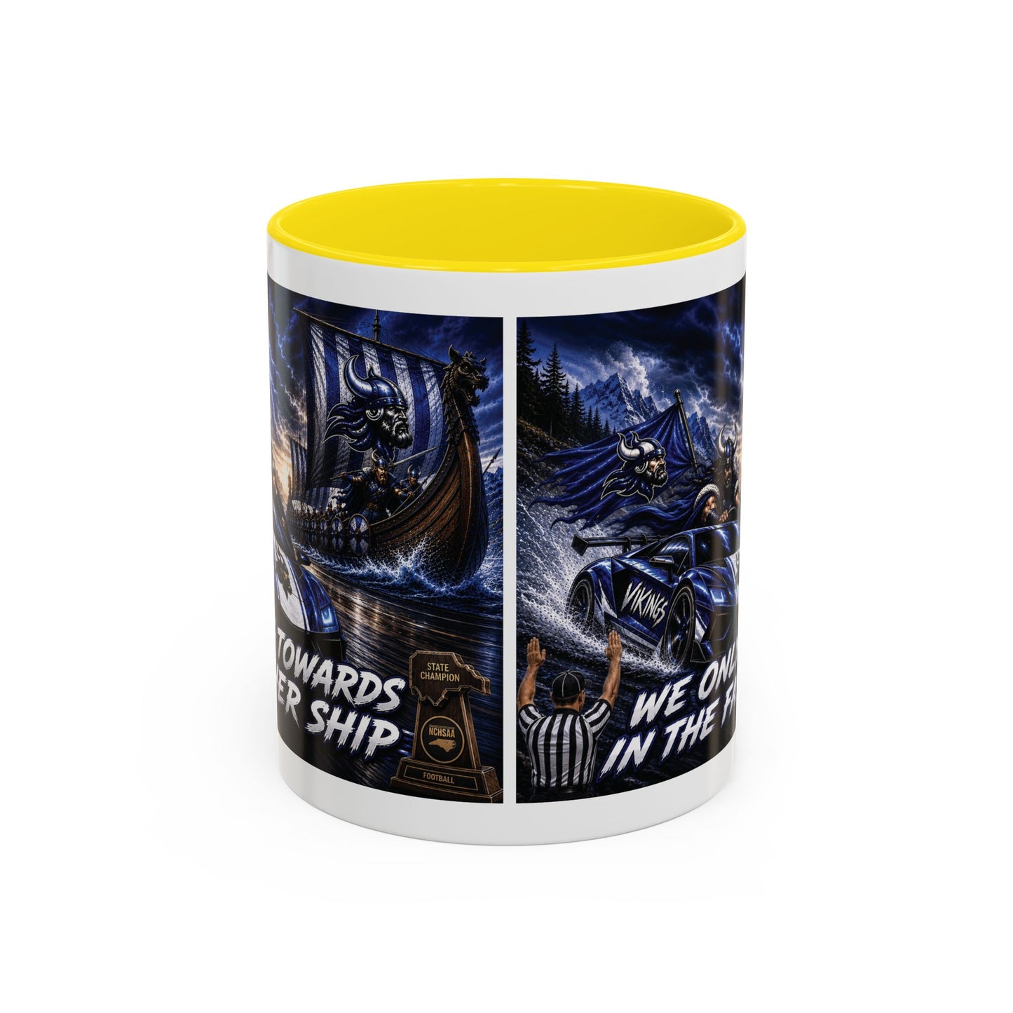 Hoggard Vikings Stylish Accent Coffee Mug  "Race to another Ship" and "Dive in the fast lane"- Perfect for Daily Brew & Gifts