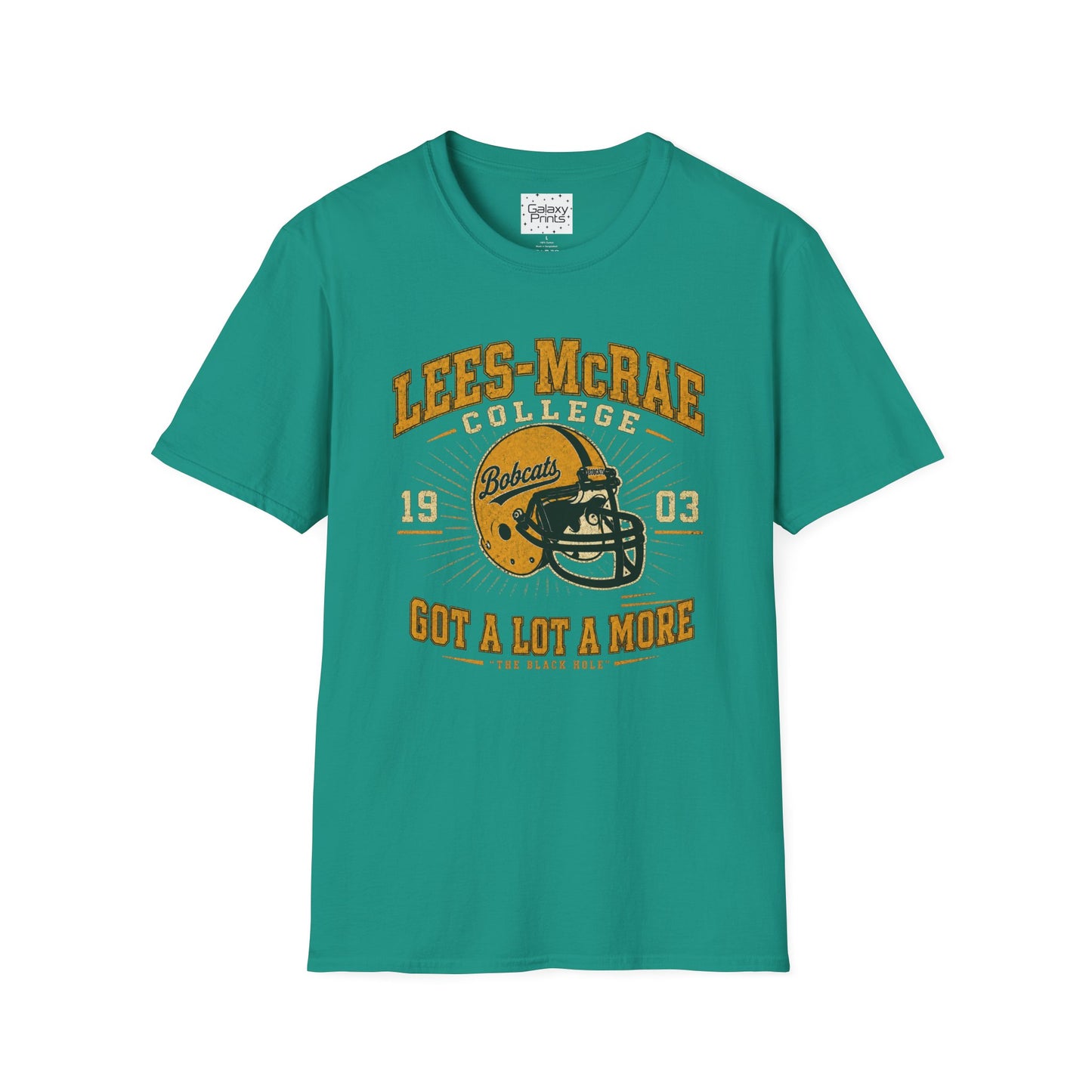 Lees-McRae College Bobcats Vintage Football T-Shirt — Got A Lot A More - The Black Hole