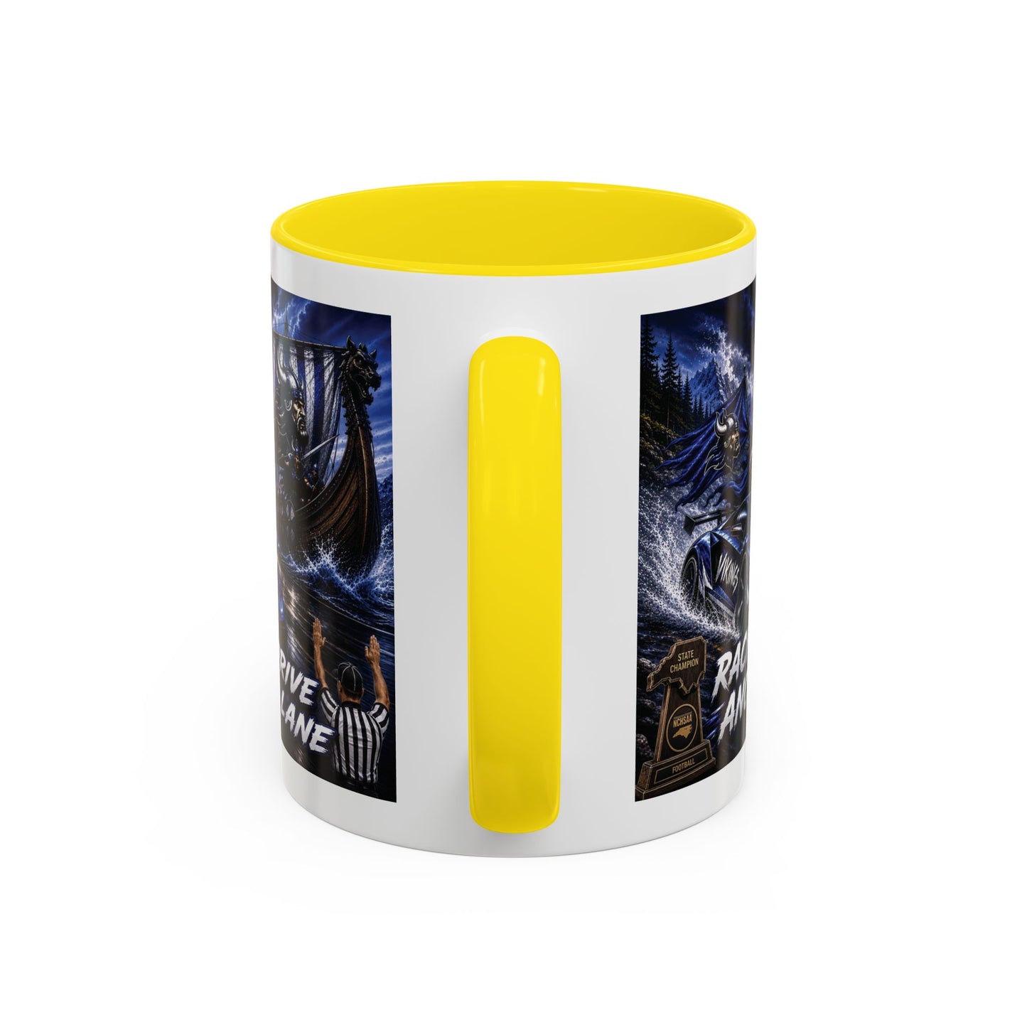 Hoggard Vikings Stylish Accent Coffee Mug  "Race to another Ship" and "Dive in the fast lane"- Perfect for Daily Brew & Gifts