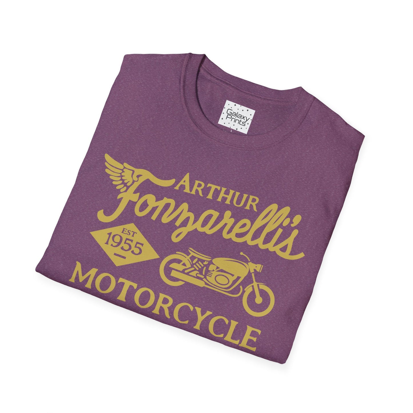 Unisex T-Shirt - POP Culture - 'Arthur Fonzarelli's Motorcycle Service & Repair Shop T-shirt from the Hit TV Show HAPPY DAYS - Fonzie - The Fonz'