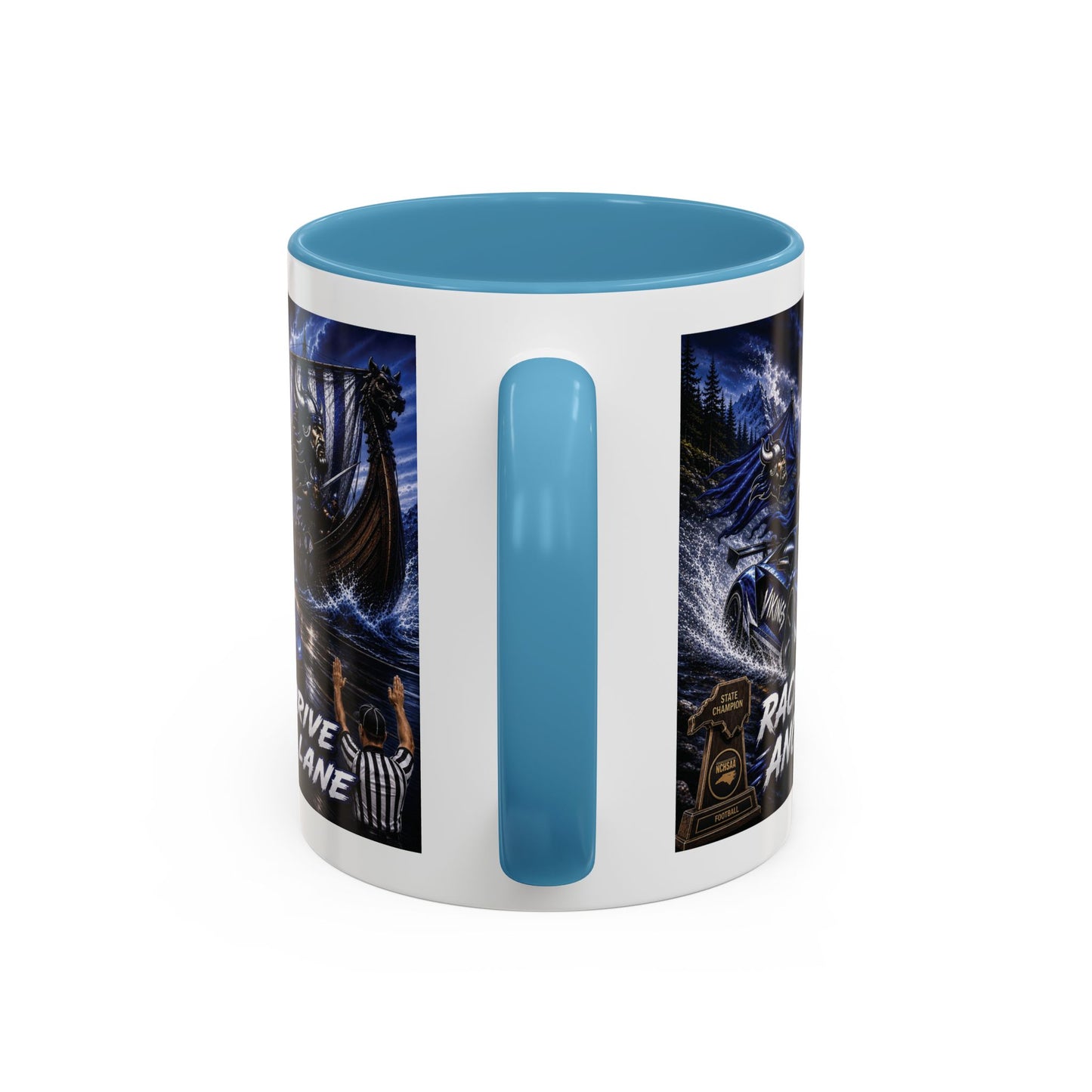 Hoggard Vikings Stylish Accent Coffee Mug  "Race to another Ship" and "Dive in the fast lane"- Perfect for Daily Brew & Gifts