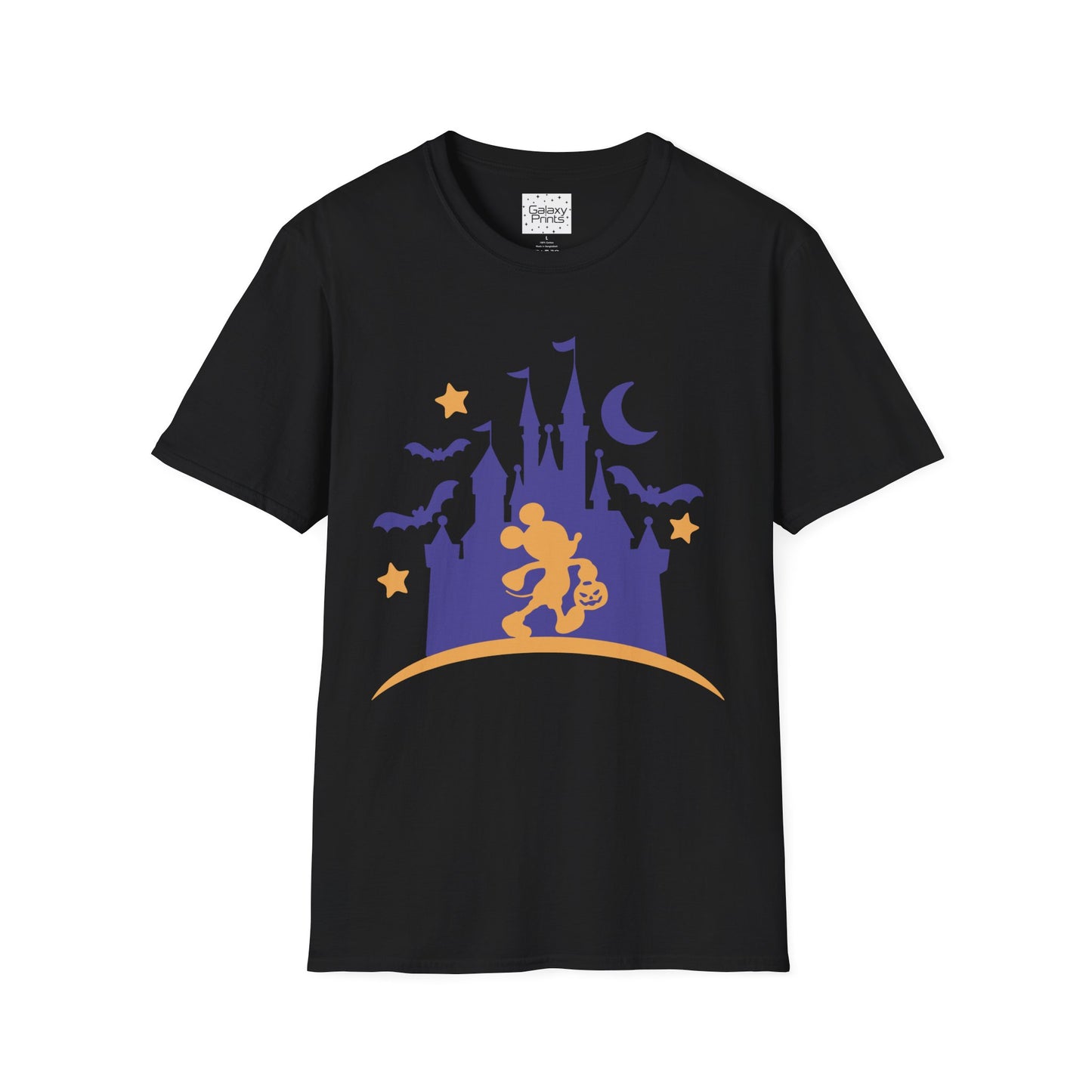 Unisex T-Shirt - DISNEY Inspired - 'Mickey gone trick or treating at the Castle in WDW'