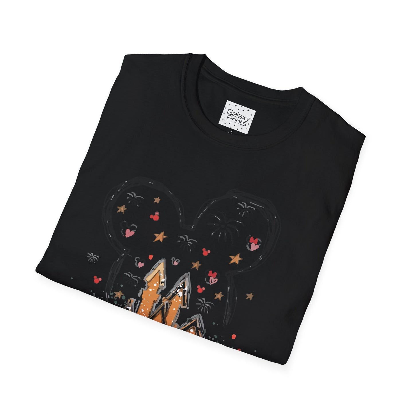 Unisex T-Shirt - DISNEY Inspired - 'Gingerbread Princess Castle with Fireworks'