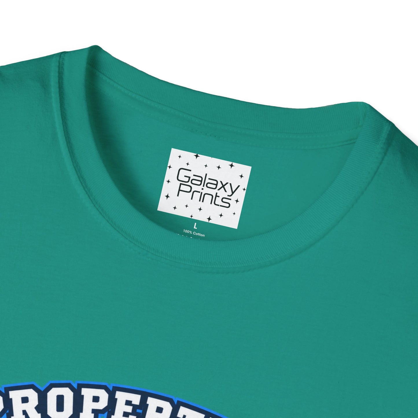 Property of JTH Vikings T‑Shirt L — Viking in Power Circle back - Hoggard School Spirit Tee