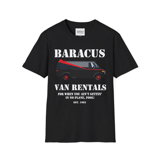 Unisex T-Shirt - POP Culture - 'A-TEAM & Baracus' Van Rentals'