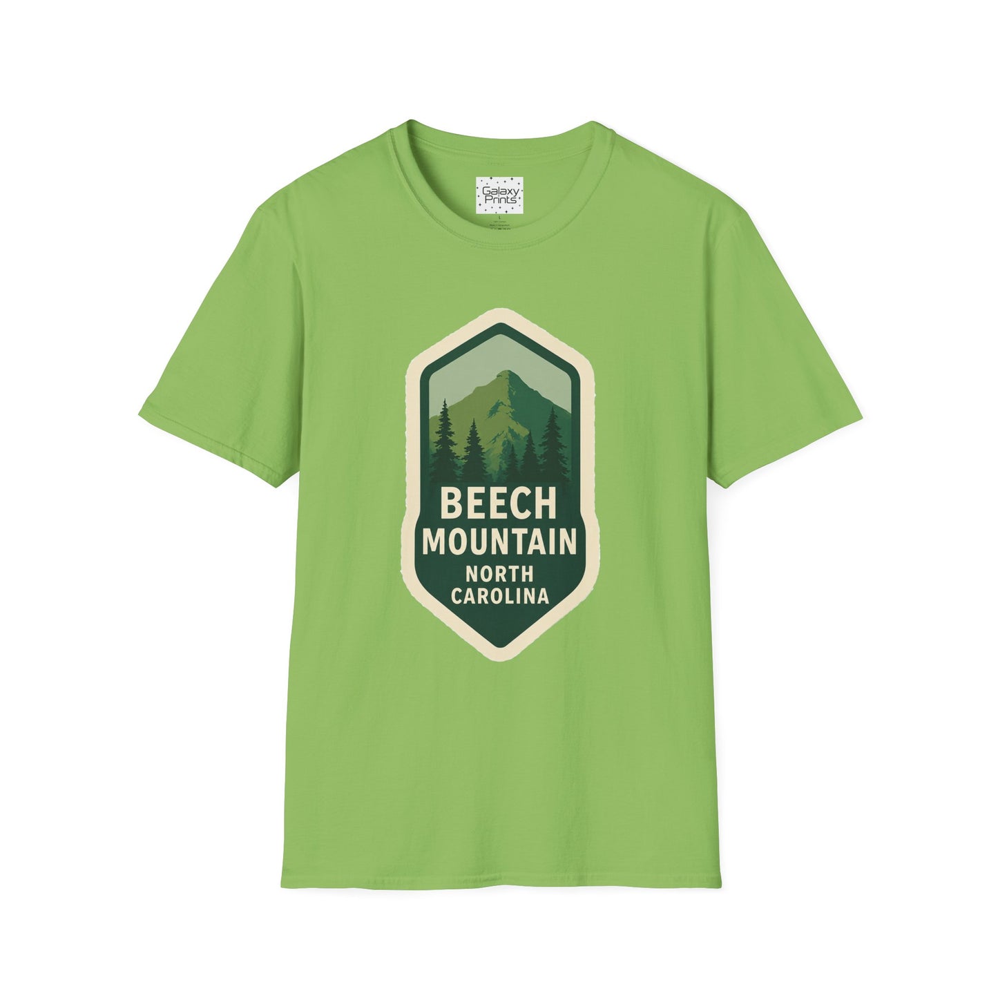Beech Mountain NC Vintage Hiking T-Shirt — Retro Mountain Badge Graphic Tee