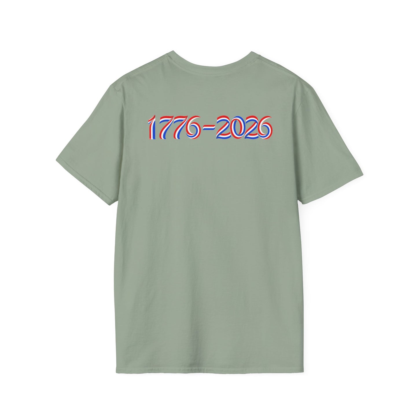 America 250 Celebration T-Shirt — Patriotic Red White Blue Anniversary Tee with 1776 - 2026 on back - Current Culture
