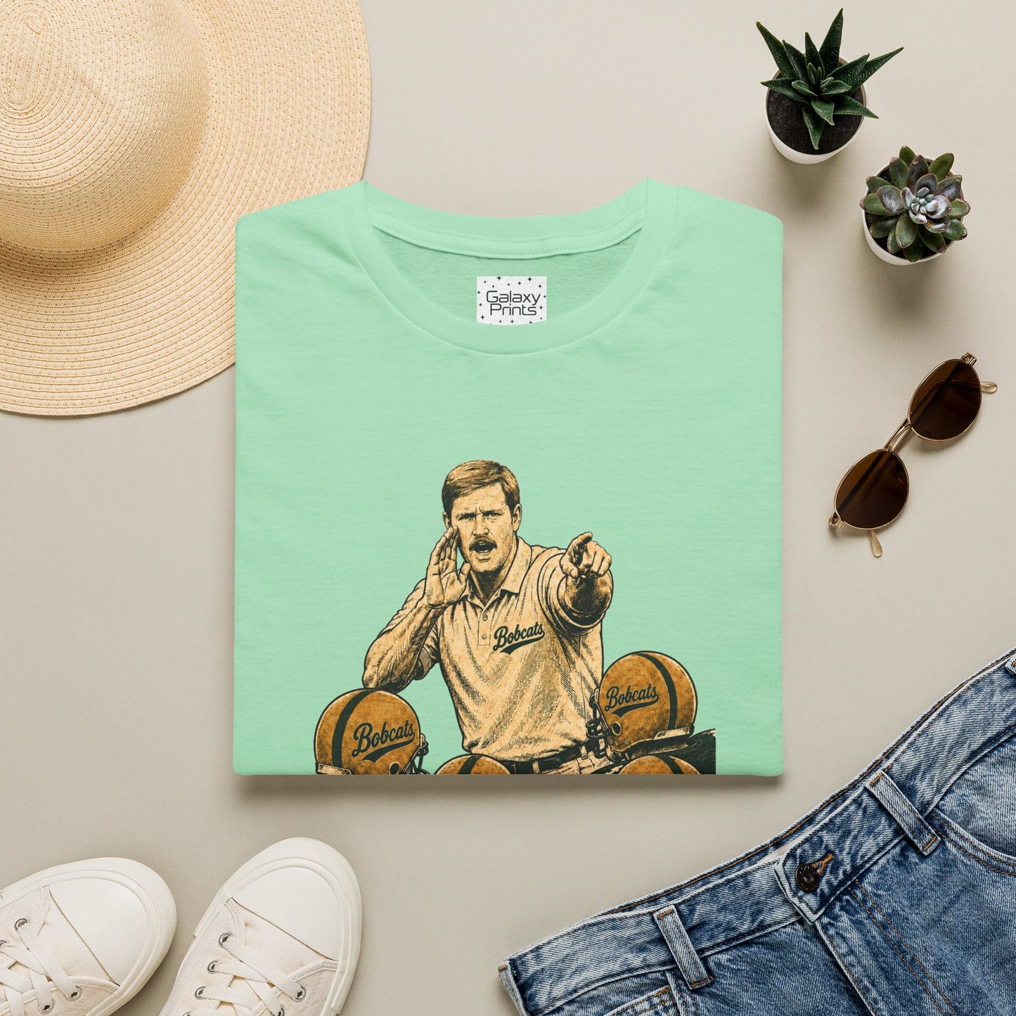 Lees-McRae College Bobcats Vintage Football T-Shirt — Coach Bryan 2  "Get some hip roll, get you some" - Forever Undefeated