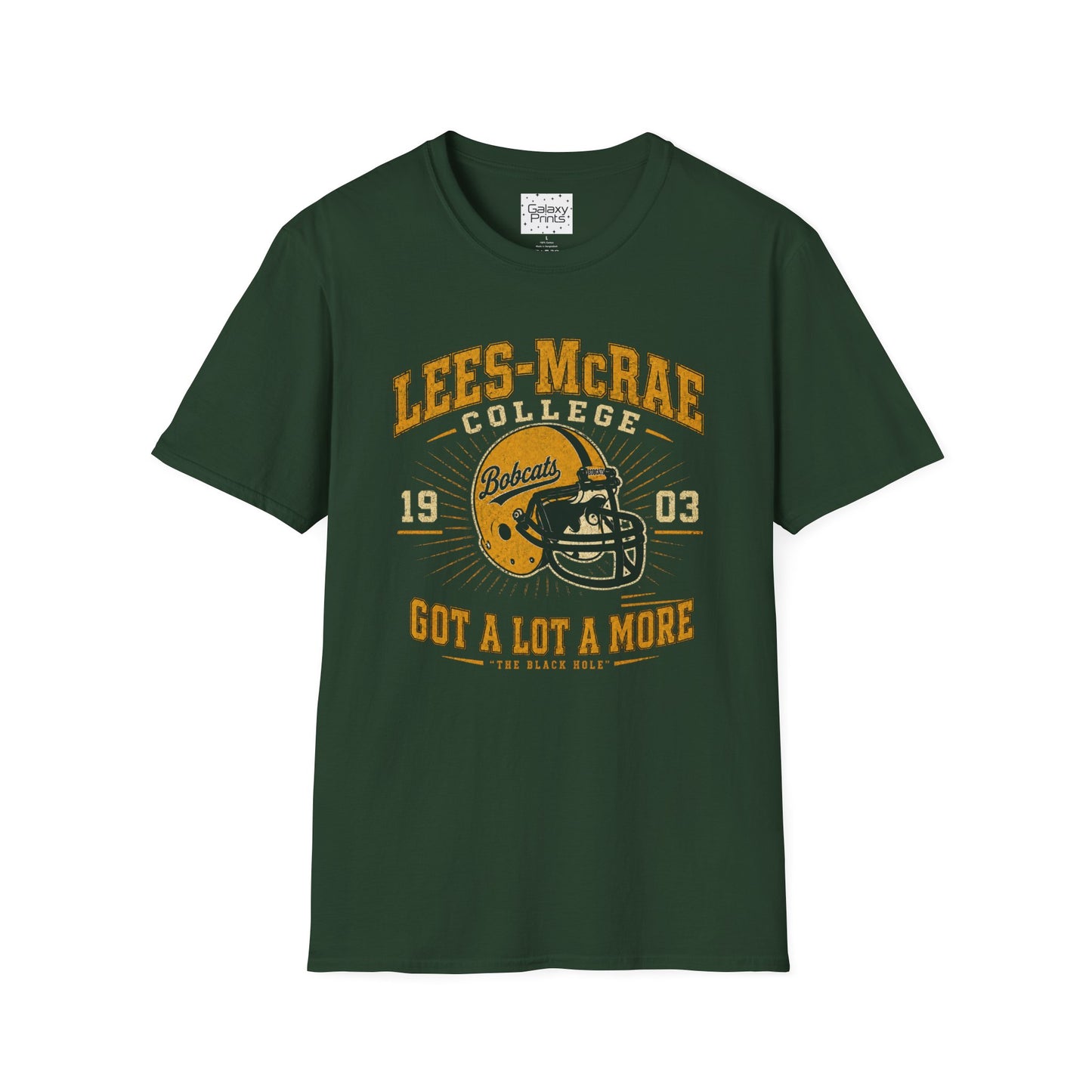 Lees-McRae College Bobcats Vintage Football T-Shirt — Got A Lot A More - The Black Hole