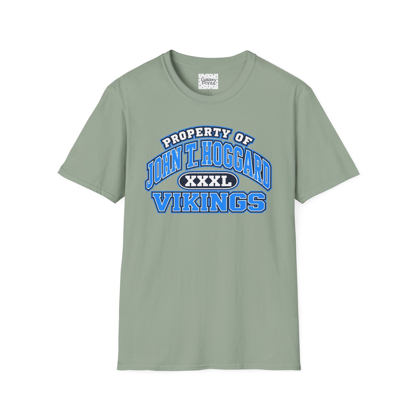 Property of JTH Vikings T‑Shirt  XXXL — Viking in Power Circle back - Hoggard School Spirit Tee