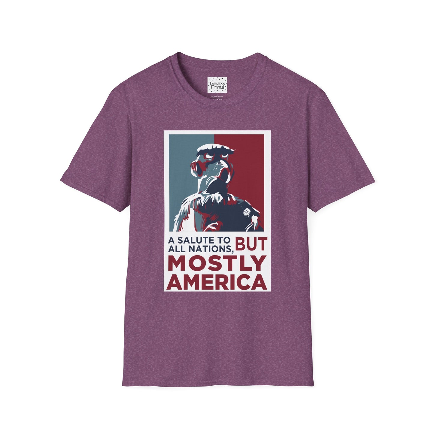 DISNEY inspired Unisex T-Shirt - SAM EAGLE 'Salute To All Nations But Mostly America'