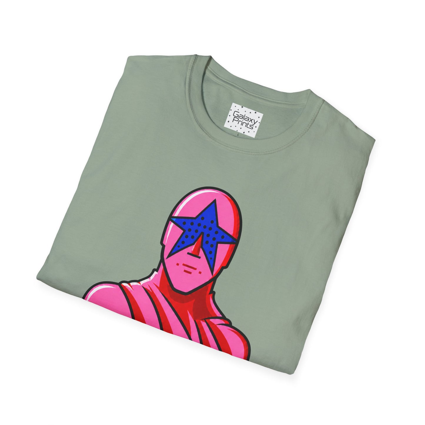 STAR MAN Nin Wrestling video game "NOW" and "THEN" T-Shirt — Retro Pop Hero Graphic Tee - Nin Wrestler STAR MAN video game - Current Culture
