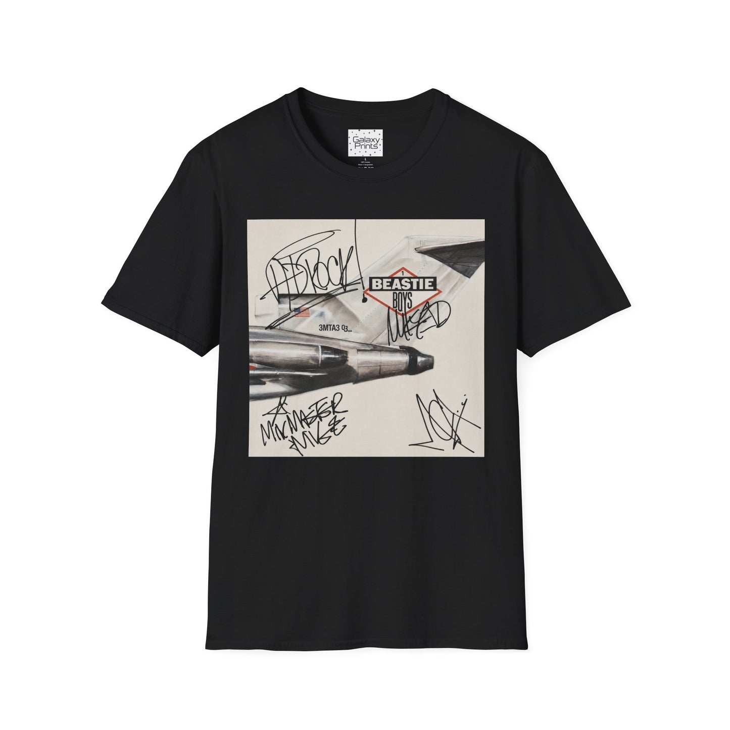 B-Boys "Licensed to Ill" Autographed Band T-Shirt - Graffiti