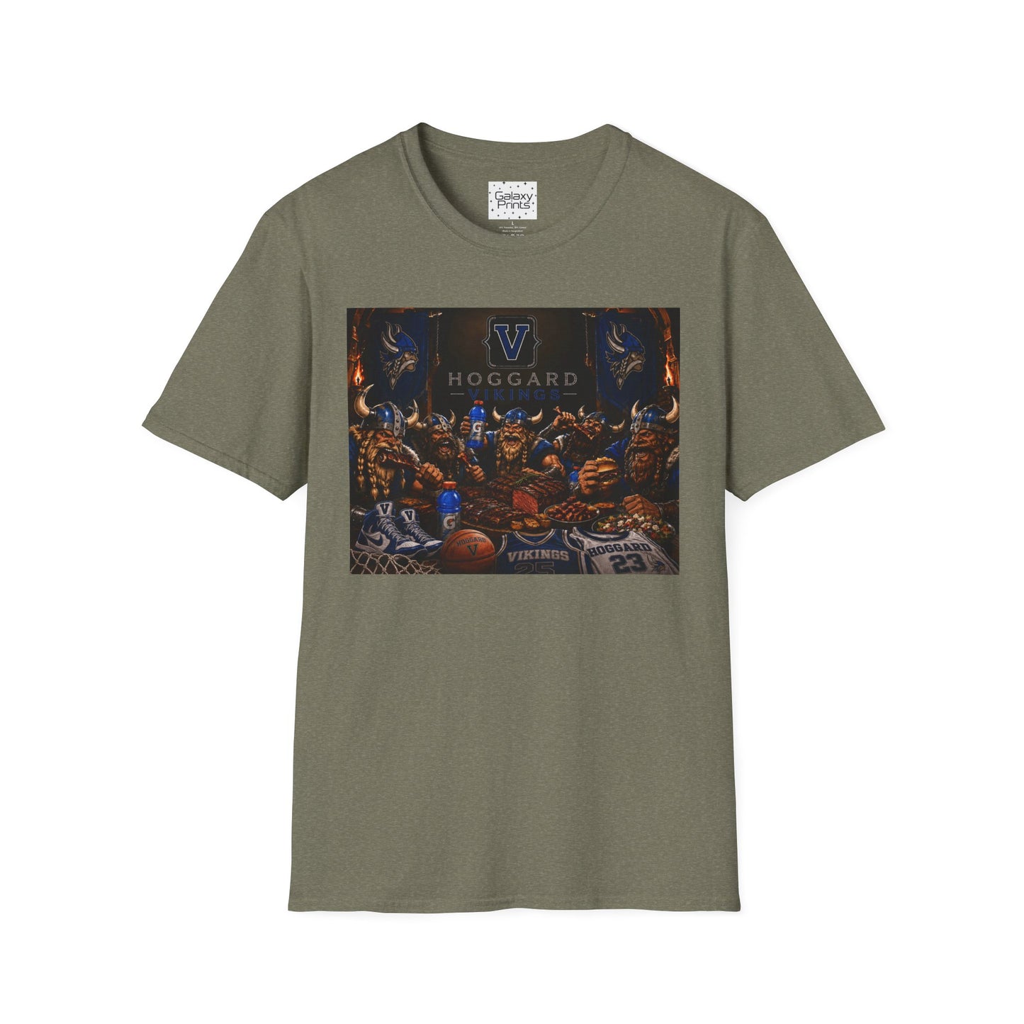 Vikings Basketball Feast T‑Shirt — Hoggard School Spirit Tee - Men's Baseball