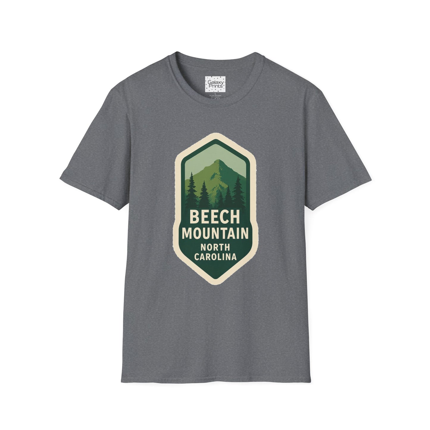 Beech Mountain NC Vintage Hiking T-Shirt — Retro Mountain Badge Graphic Tee