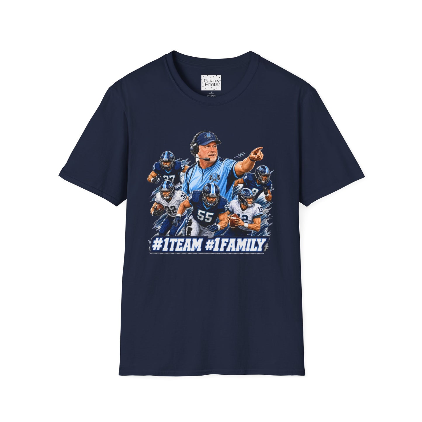 Hoggard Vikings Inspired - 1TEAM 1FAM - Viking Helmet - Unisex T-Shirt