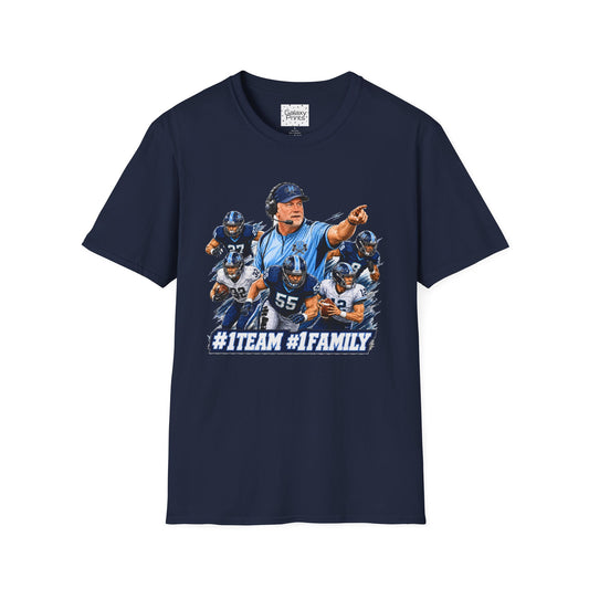 Hoggard Vikings Inspired - 1TEAM 1FAM - Viking Helmet - Unisex T-Shirt