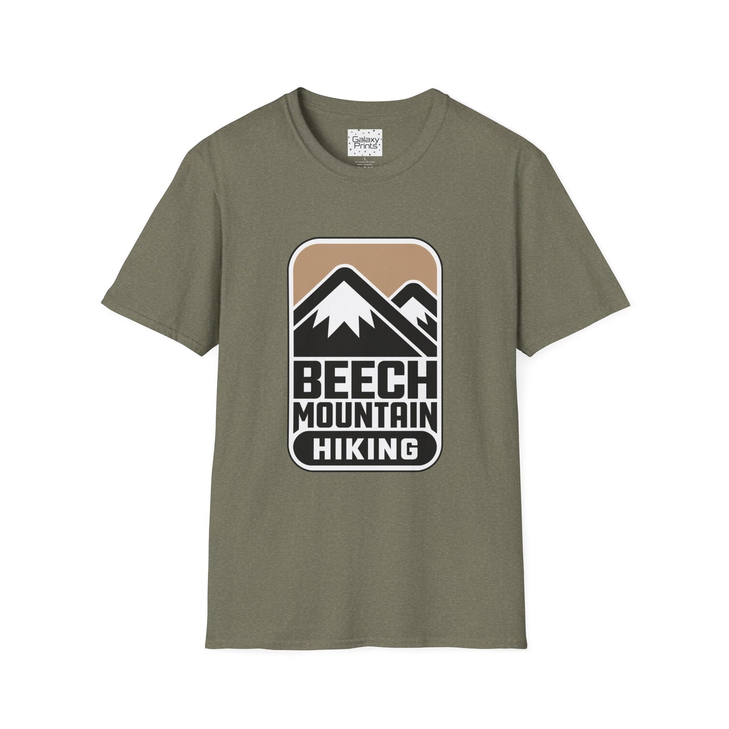 Beech Mountain NC Hiking T‑Shirt — Retro Mountain Badge Tee