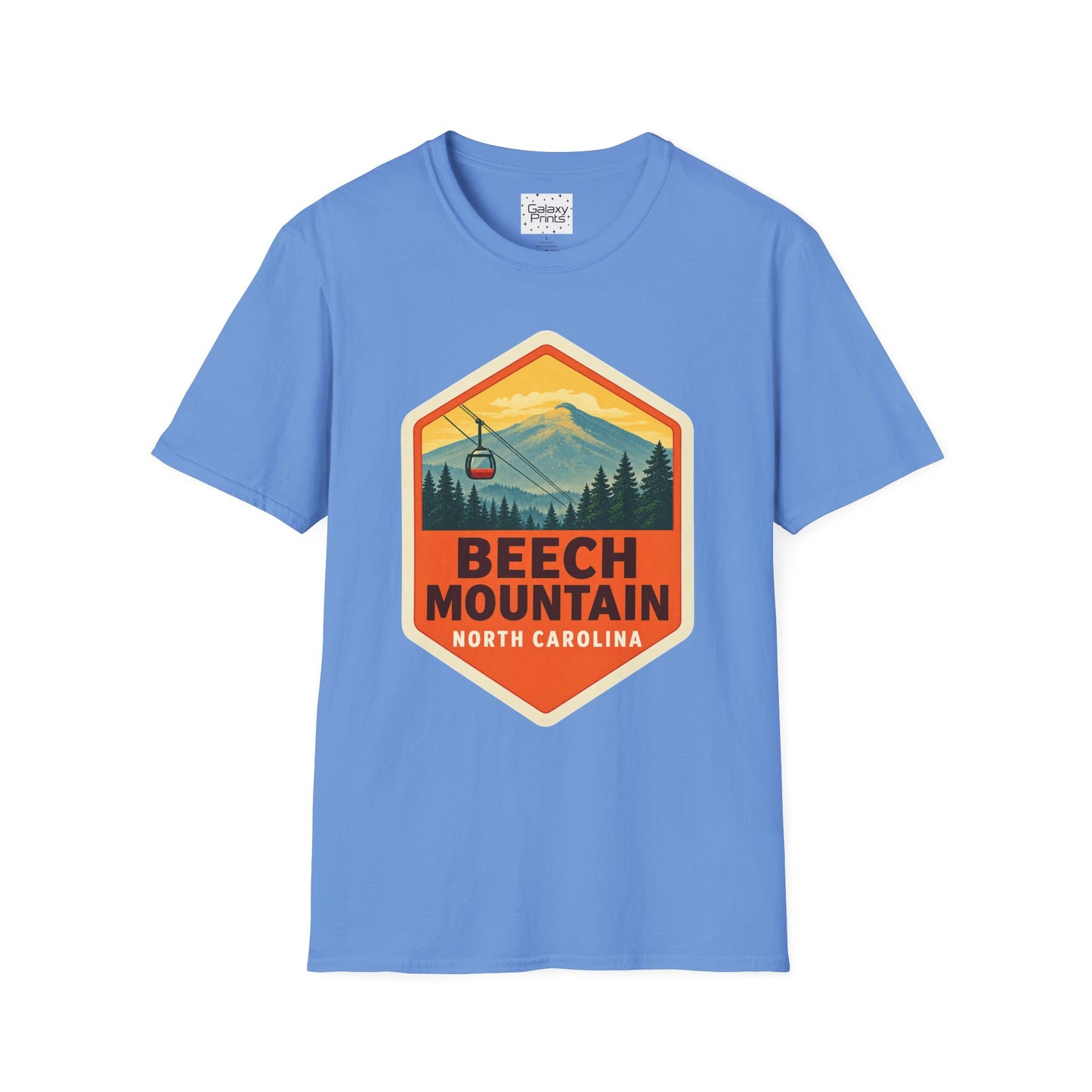 Beech Mountain NC Graphic T-Shirt Diamond — Mountain Ski Lift Vintage look