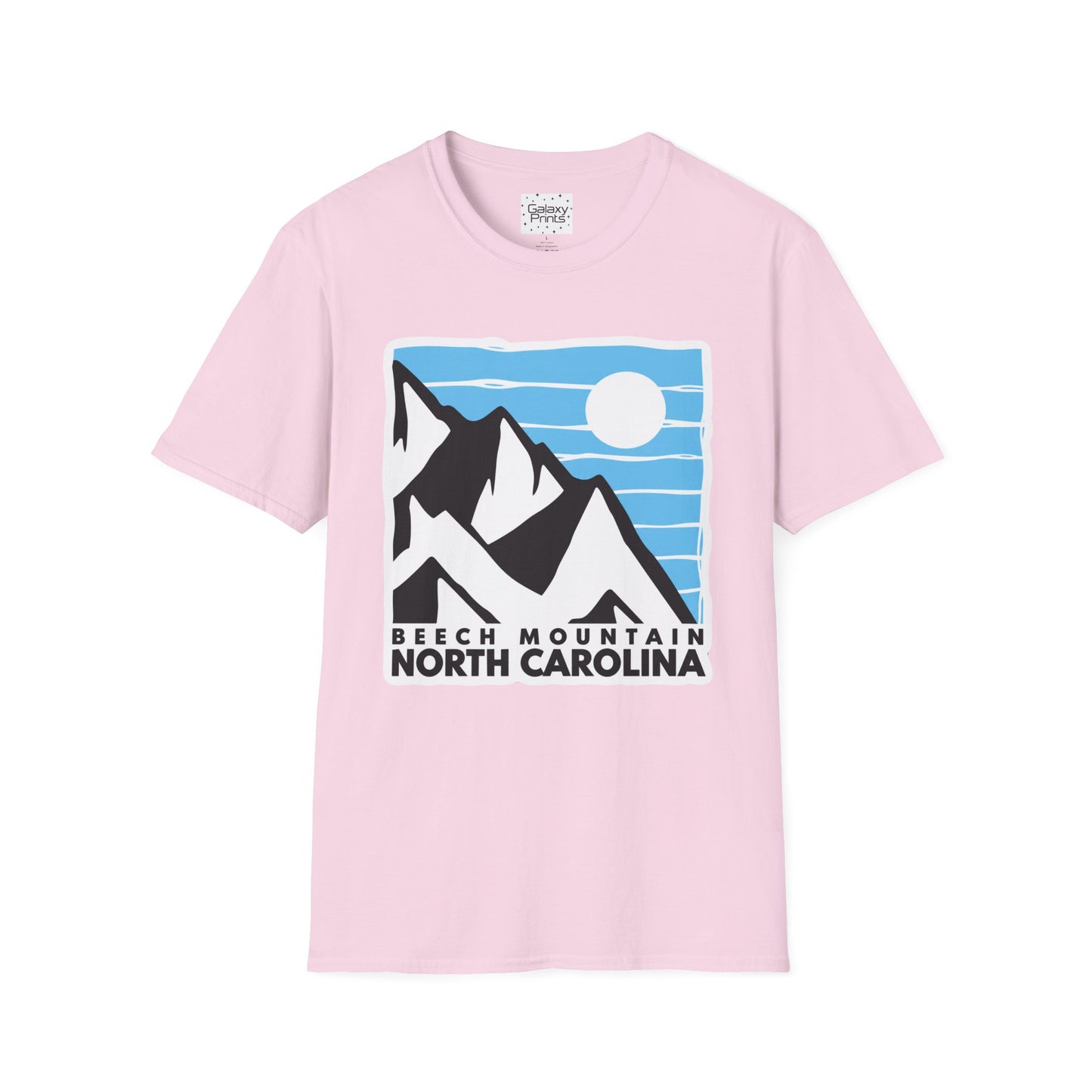 Beach Mountain North Carolina T-Shirt — Retro Mountain Range Sun Graphic Tee