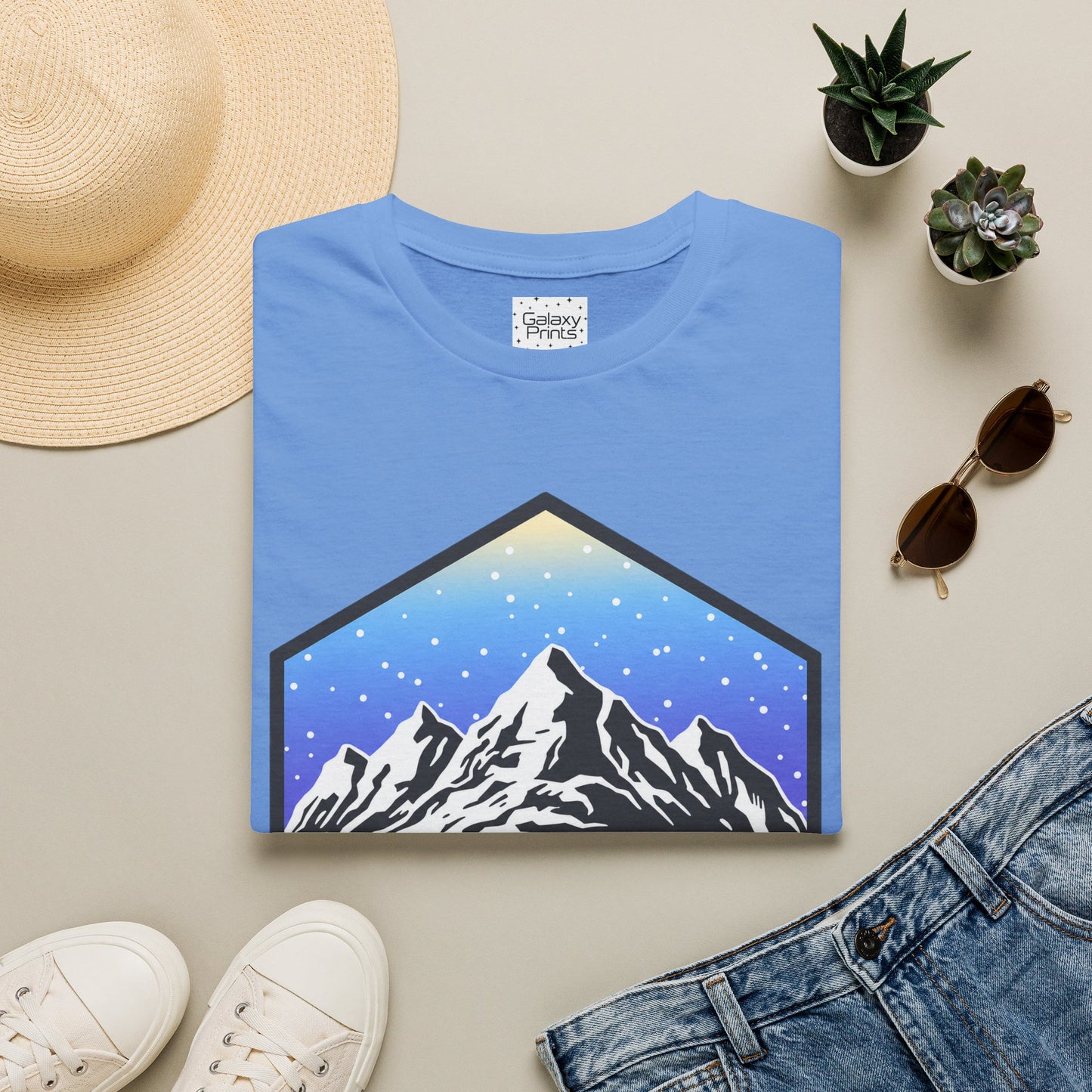 Mountain Blue Diamond T‑Shirt — Beech Mountain North Carolina Graphic Tee