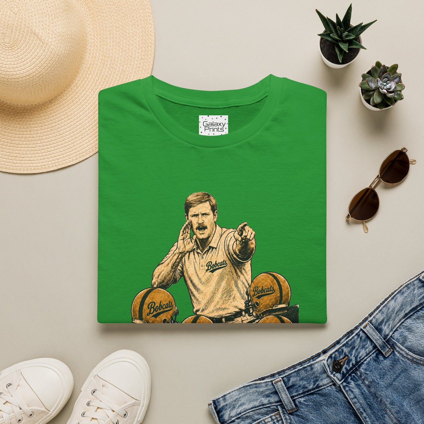 Lees-McRae College Bobcats Vintage Football T-Shirt — Coach Bryan 2  "Get some hip roll, get you some" - Forever Undefeated