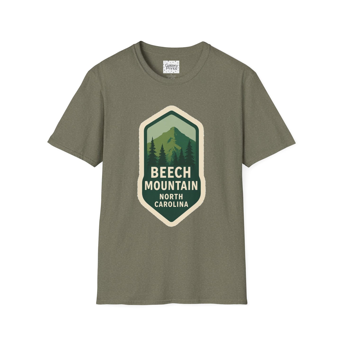 Beech Mountain NC Vintage Hiking T-Shirt — Retro Mountain Badge Graphic Tee