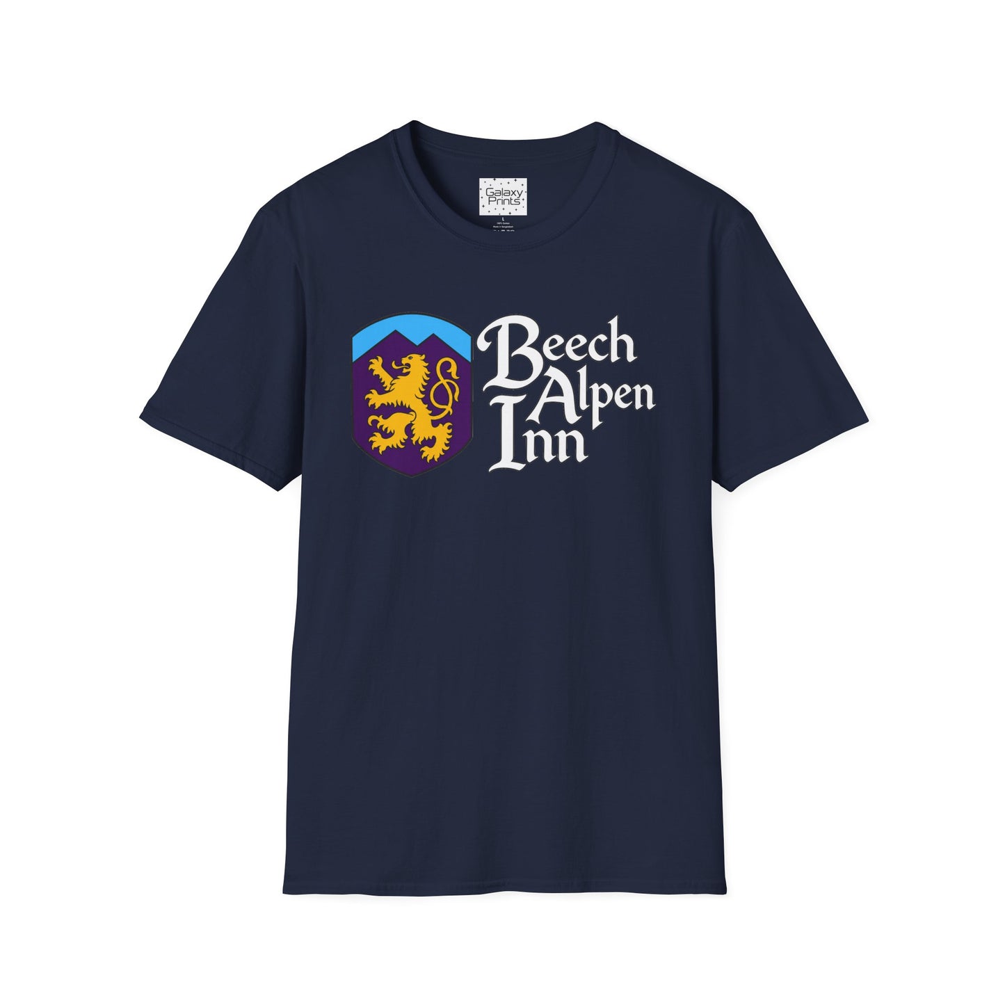 Beech Alpen Inn Crest Tee - (vintage heraldic logo) T-Shirt - Beech Mtn, NC