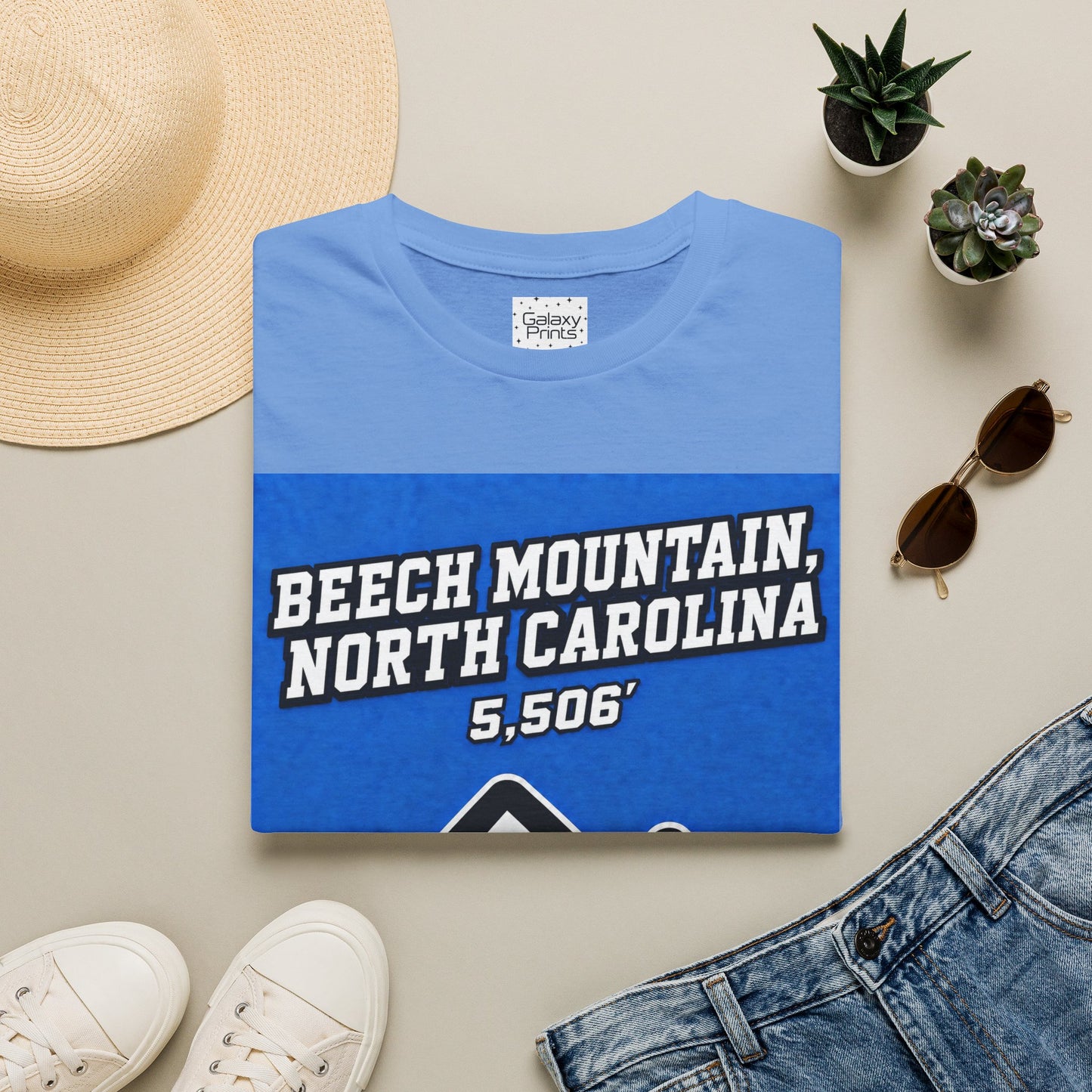 Beech Mountain North Carolina T-Shirt – 5,506' Drinking Town with Skiing Problem - Graphic Tee