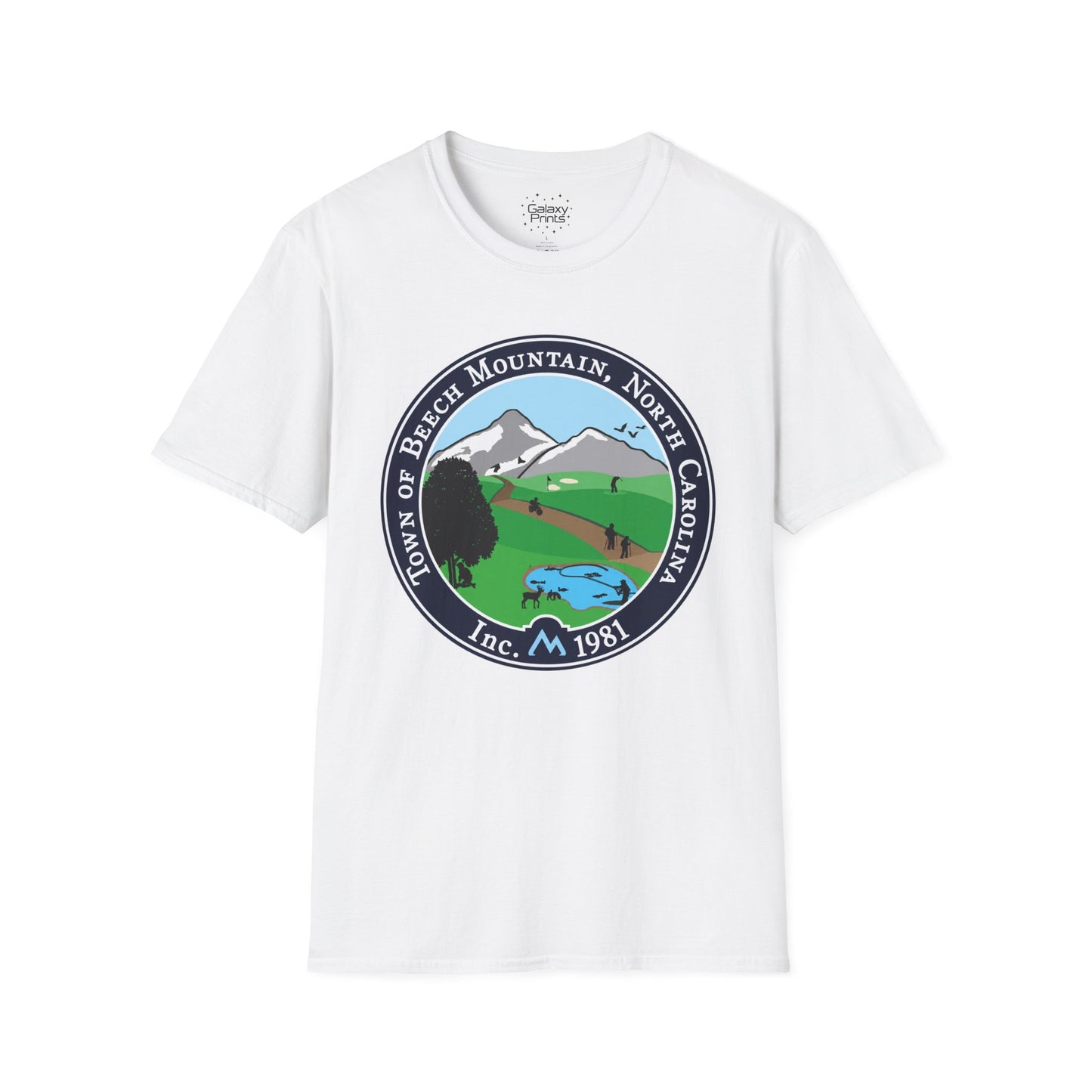 The Town of Beech Mountain, North Carolina Seal T-Shirt — Scenic Mountain Town Tee