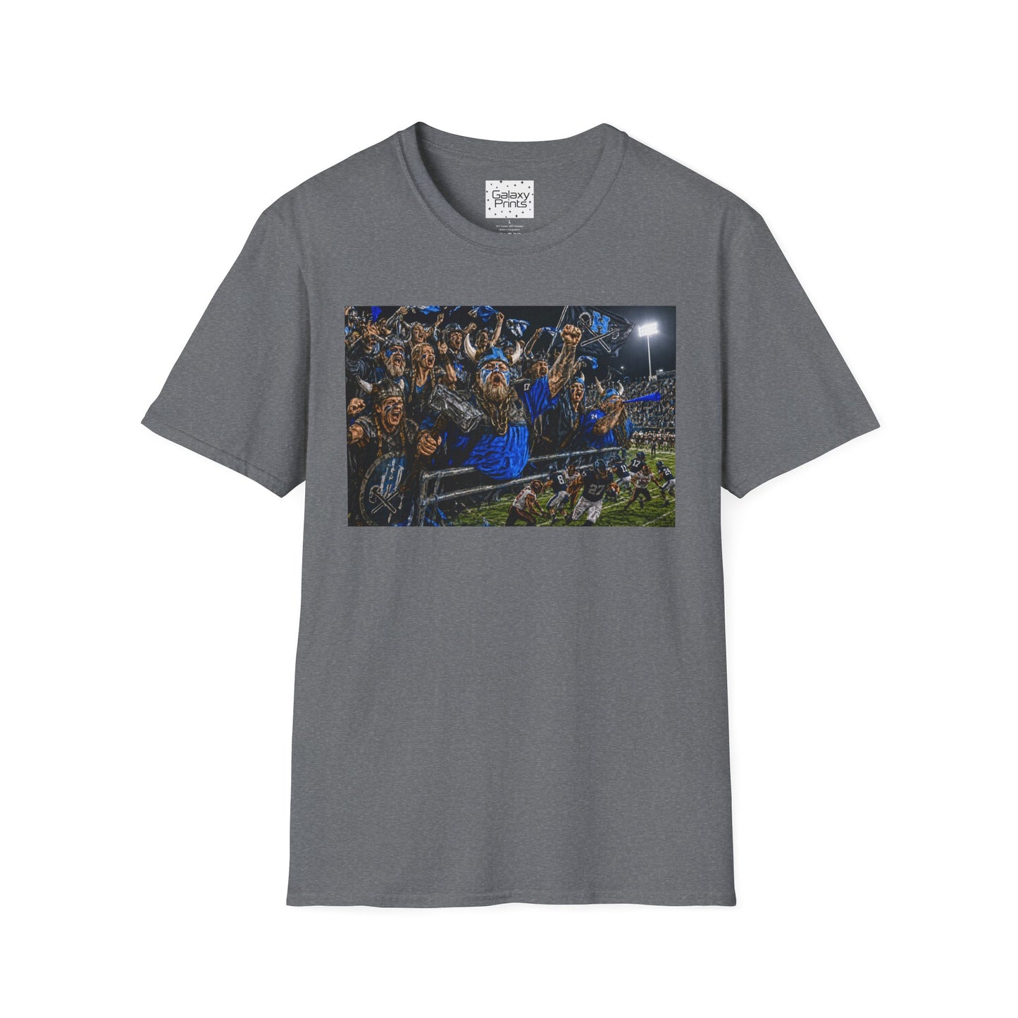 Viking Fans with #1 FAN T‑Shirt — '#1 FAN leading the fight' Graphic Tee - Viking crowd