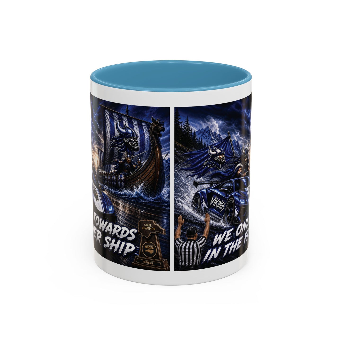 Hoggard Vikings Stylish Accent Coffee Mug  "Race to another Ship" and "Dive in the fast lane"- Perfect for Daily Brew & Gifts