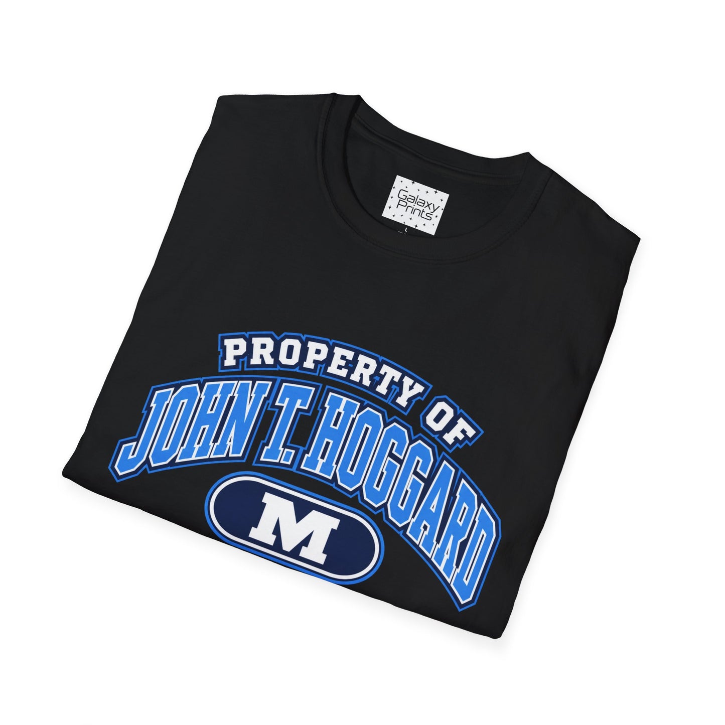 Property of JTH Vikings T‑Shirt M — Viking in Power Circle back - Hoggard School Spirit Tee