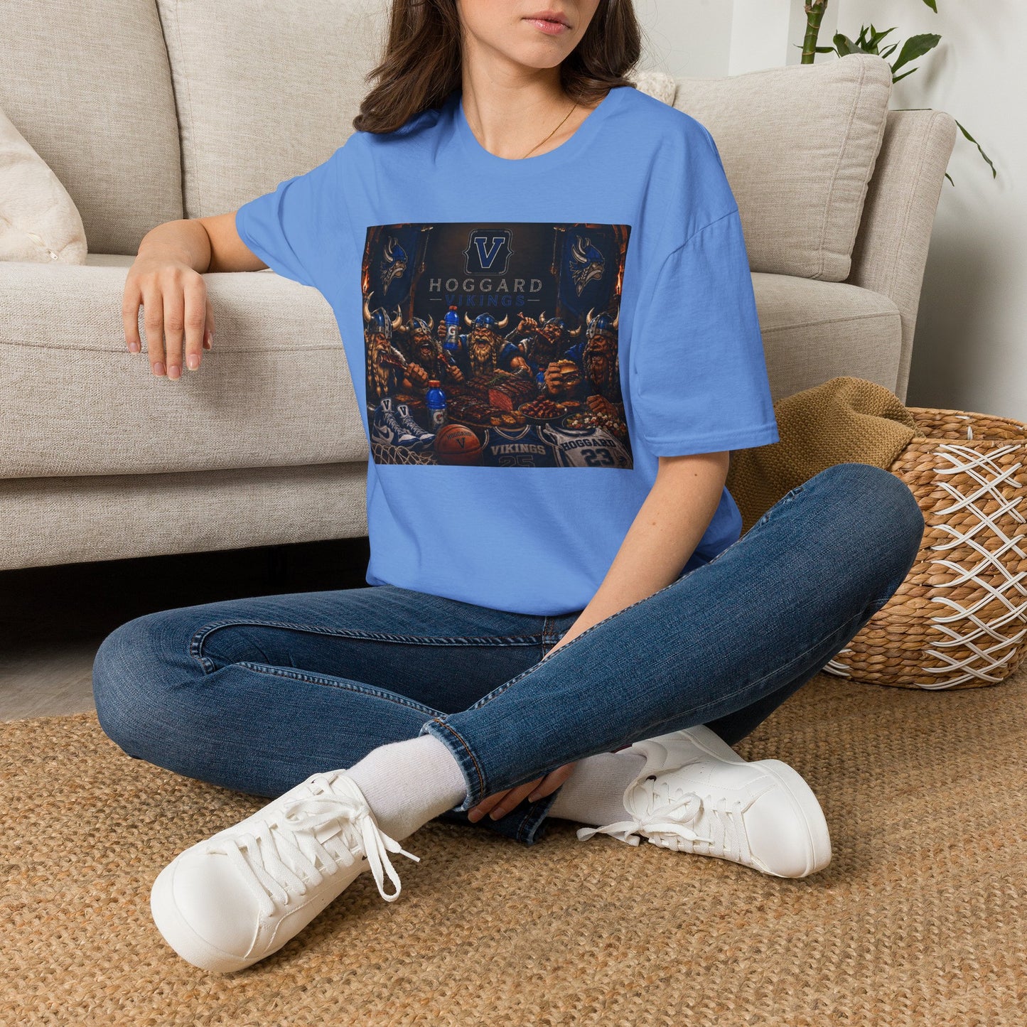 Vikings Basketball Feast T‑Shirt — Hoggard School Spirit Tee - Men's Baseball