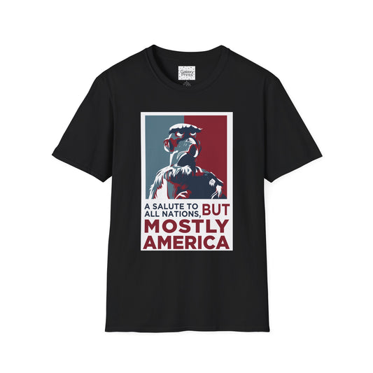 DISNEY inspired Unisex T-Shirt - SAM EAGLE 'Salute To All Nations But Mostly America'