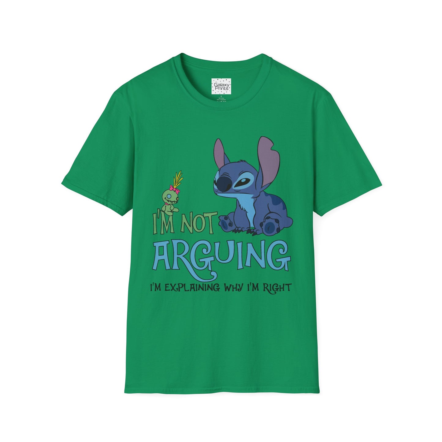 Unisex T-Shirt - Disney Inspired - 'Stich Not Arguing'